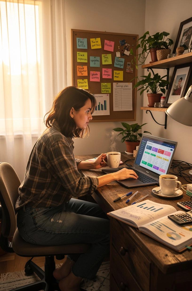 Szabadúszók személyes pénzügyi tervező eszközei és stabil jövedelem könyvei, világos, oktató jellegű blogoldal megjelenítése